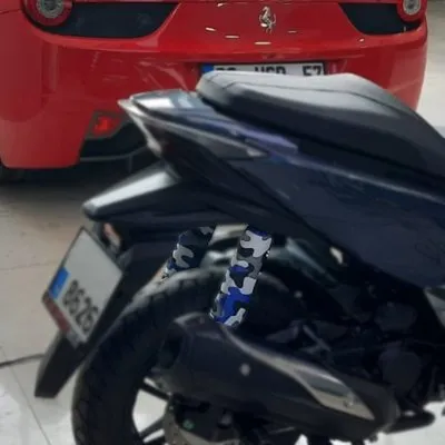 deeb X-Max 400 Amortisör Kılıfı Çorabı Lacivert Beyaz