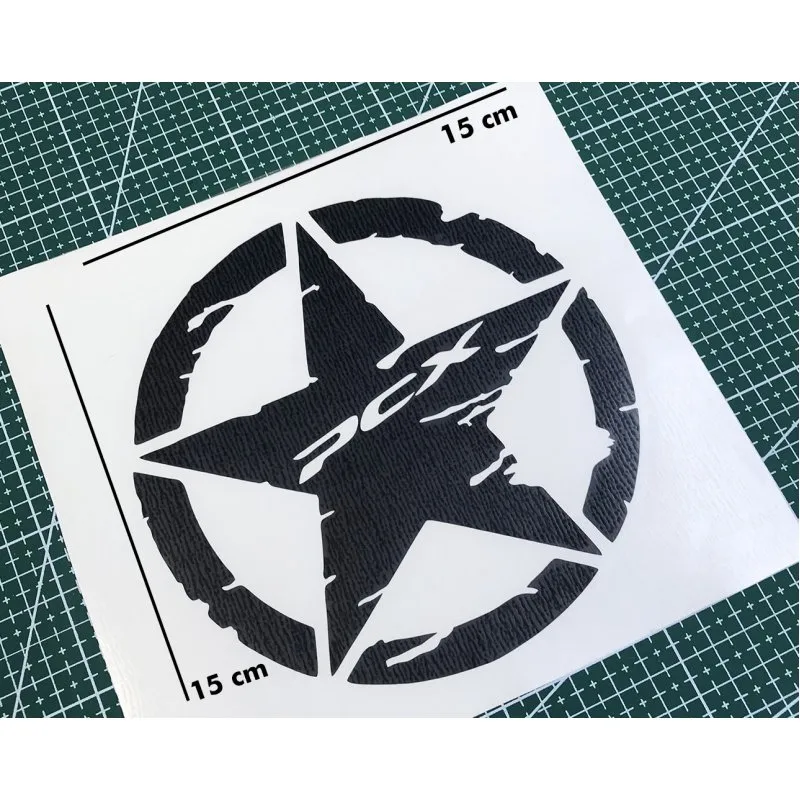 deeb Army Pcx Yıldız Sticker Etiket Mat Siyah - 2 Adet deeb Army Pcx Yıldız Sticker Etiket Mat Siyah - 2 Adet