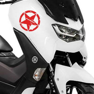 deeb Army nMax Yıldız Sticker Etiket Mat Kırmızı - 2 Adet
