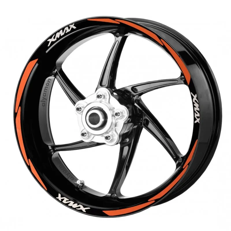 deeb X-Max Jant Şeridi Reflektif Turuncu Beyaz Model S deeb X-Max Jant Şeridi Reflektif Turuncu Beyaz Model S