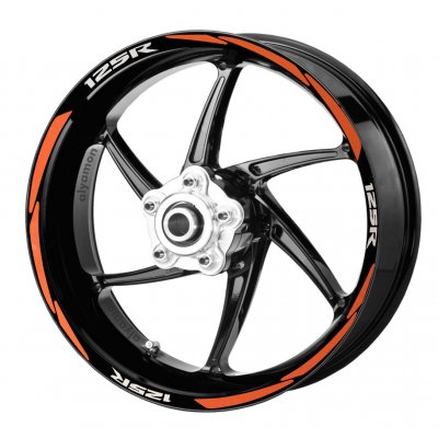 deeb CBR 125  Jant Şeridi Turuncu Beyaz Model S
