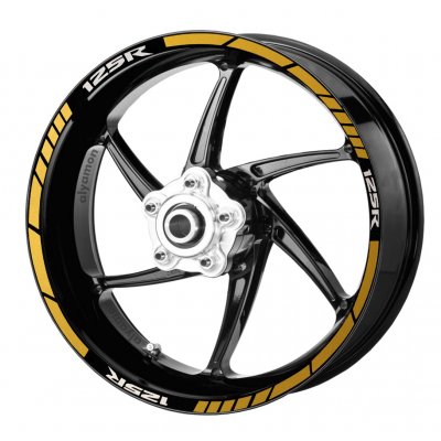 deeb CBR 125 Jant Şeridi Sarı Beyaz Model X
