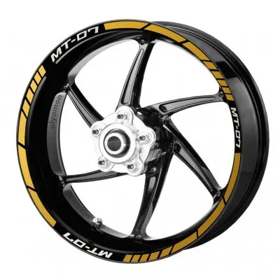 deeb Yamaha MT07 Jant Şeridi Sarı Beyaz Model X