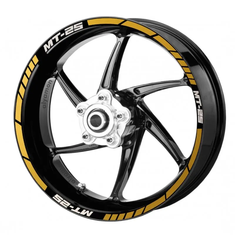 deeb Yamaha MT25 Jant Şeridi Sarı Beyaz Model X deeb Yamaha MT25 Jant Şeridi Sarı Beyaz Model X