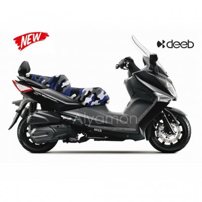 deeb Sym Joymax 250i Sele Kılıfı Lacivert Beyaz