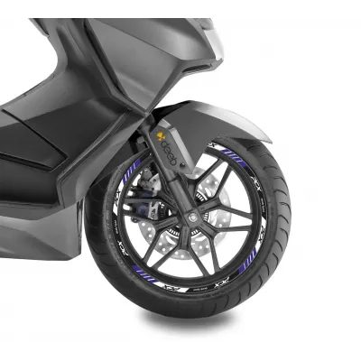 Pcx Deeb Sport Reflektif Jant Şeridi Lacivert Beyaz Gri