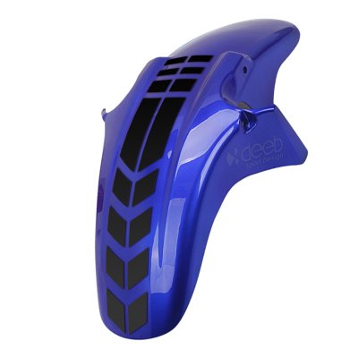 2 Adet Motosiklet Çamurluk Sticker Universal Mat Siyah Model S