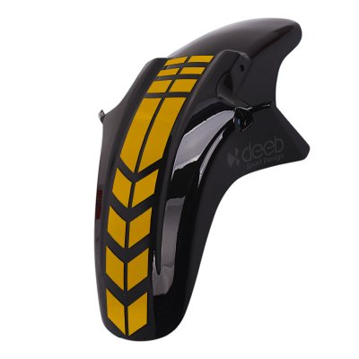 2 Adet Motosiklet Çamurluk Sticker Universal Gold Sarı Reflektif Model S