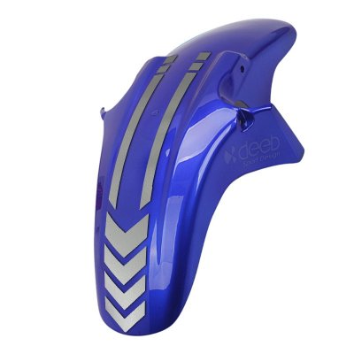 2 Adet Motosiklet Çamurluk Sticker Universal Gri Reflektif Model X