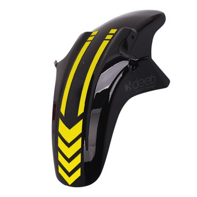 2 Adet Motosiklet Çamurluk Sticker Universal Mat Sarı Model X