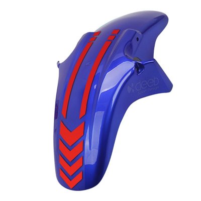 2 Adet Motosiklet Çamurluk Sticker Universal Mat Kırmızı Model X