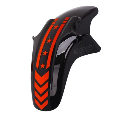 2 Adet Motosiklet Çamurluk Yıldız Sticker Universal Kırmızı Reklektif