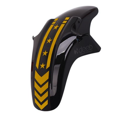 2 Adet Motosiklet Çamurluk Yıldız Sticker Universal Gold Sarı Reklektif
