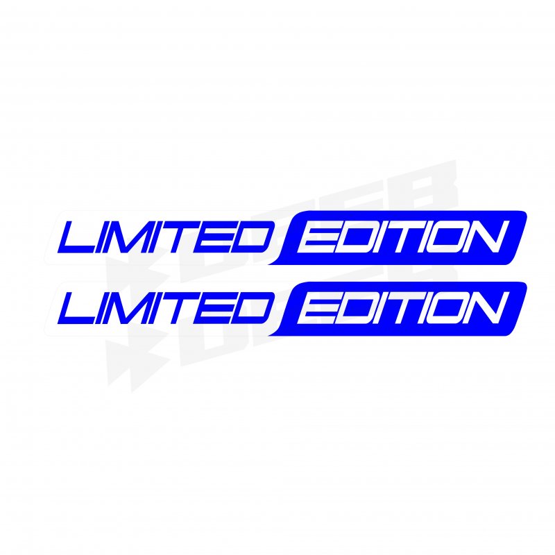 Limited Edition Long Two Color Sticker Mavi