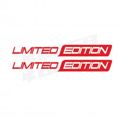Limited Edition Long Two Color Sticker Kırmızı