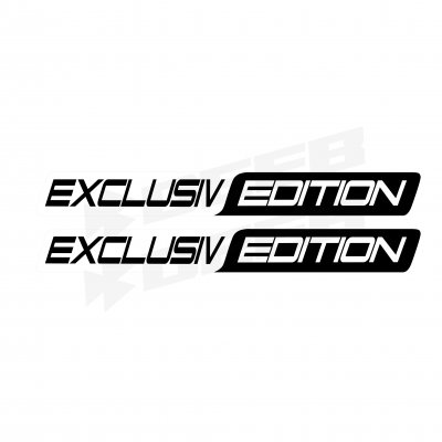 Exclusiv Edition Long Two Color Sticker Siyah