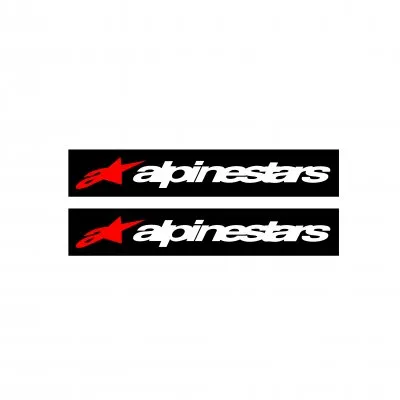 Alpinestars Motorcu Boru Sticker Set Kırmızı Beyaz