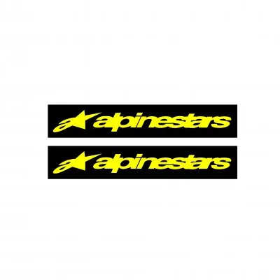 Alpinestars Motorcu Boru Sticker Set Sarı