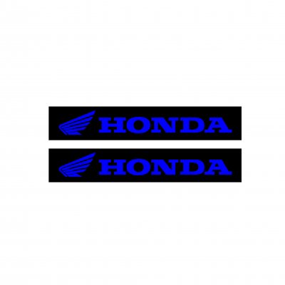 Honda Motorcu Boru Sticker Set Mavi