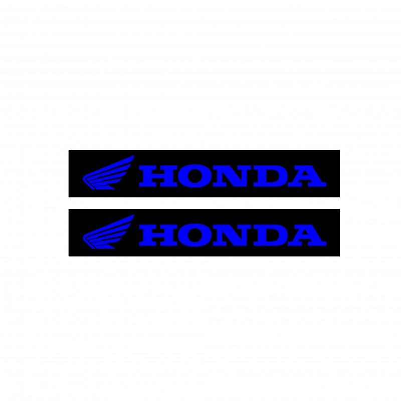 Honda Motorcu Boru Sticker Set Mavi