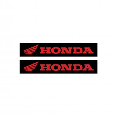 Honda Motorcu Boru Sticker Set Kırmızı