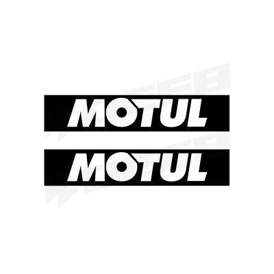 Motul Motorcu Boru Sticker Set Beyaz