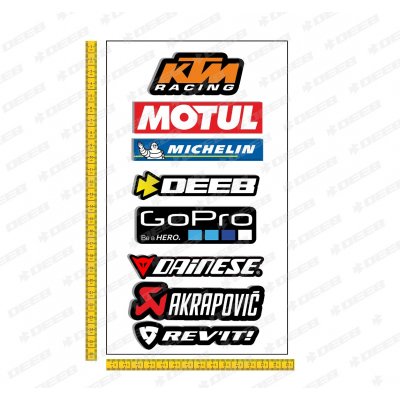 deeb Ktm Racing Motorcu Sticker Seti