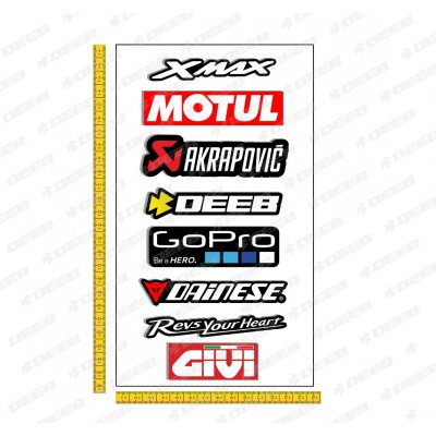 deeb X-Max Motorcu Sticker Seti 