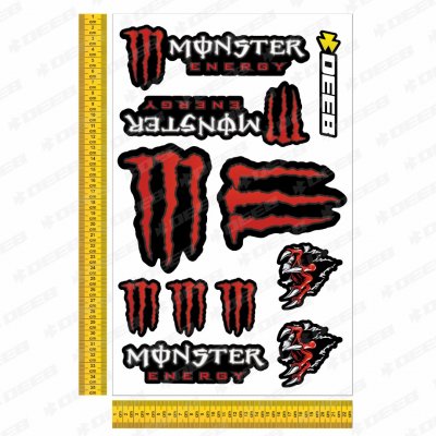 deeb Monster Sticker Seti - Kırmızı