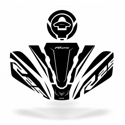 Yamaha R25 2019-2023 Uyumlu deeb Tank Pad - Black White