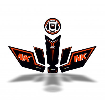 CF Moto 250 NK 2023 Uyumlu deeb S Tank Pad Turuncu