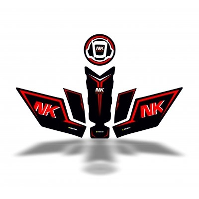 CF Moto 250 NK 2023 Uyumlu deeb S Tank Pad Kırmızı