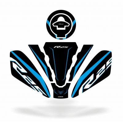 Yamaha R25 2019-2023 Uyumlu deeb Tank Pad - Açık Mavi