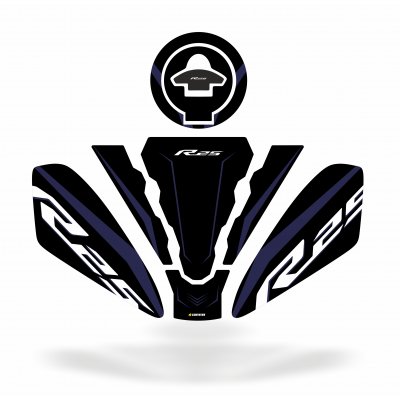 Yamaha R25 2019-2023 Uyumlu deeb Tank Pad - Navy Blue