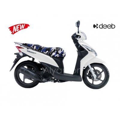 deeb Honda Dio Sele Kılıfı Lacivert Beyaz