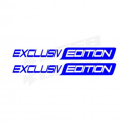 Exclusiv Edition Long Two Color Sticker Mavi