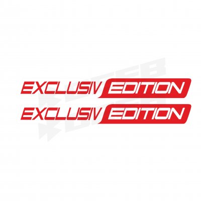 Exclusiv Edition Long Two Color Sticker Kırmızı